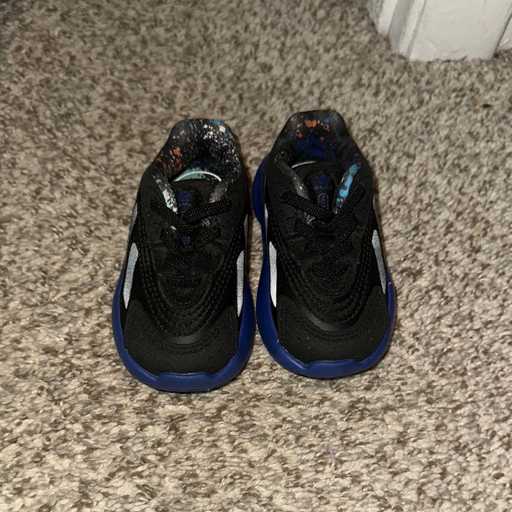 Kids Black and Blue Sneakers